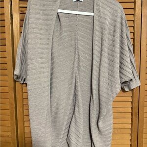 Magnolia Boutique Taupe Ribbed Open Cardigan